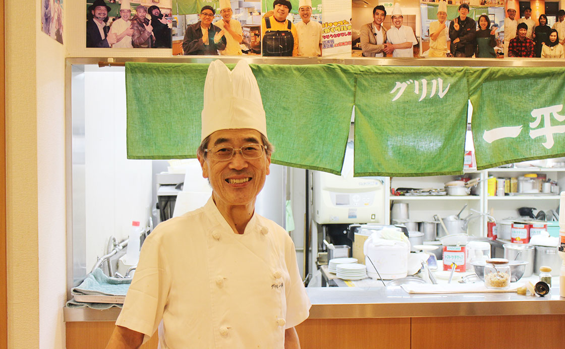 グリル一平の店長・山本隆久さん